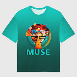 Футболка оверсайз мужская The Resistance - Muse, цвет: 3D-принт