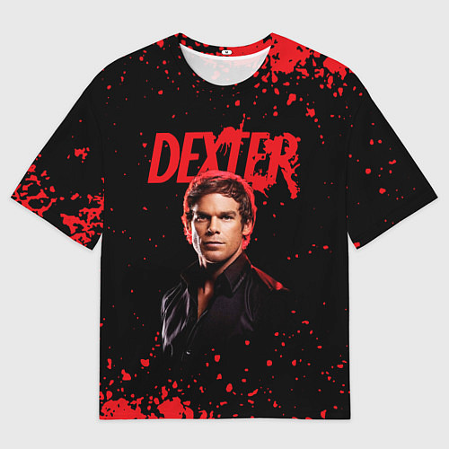 Мужская футболка оверсайз Dexter Декстер / 3D-принт – фото 1