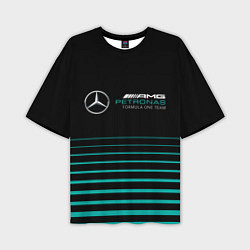 Мужская футболка оверсайз Merсedes PETRONAS F1