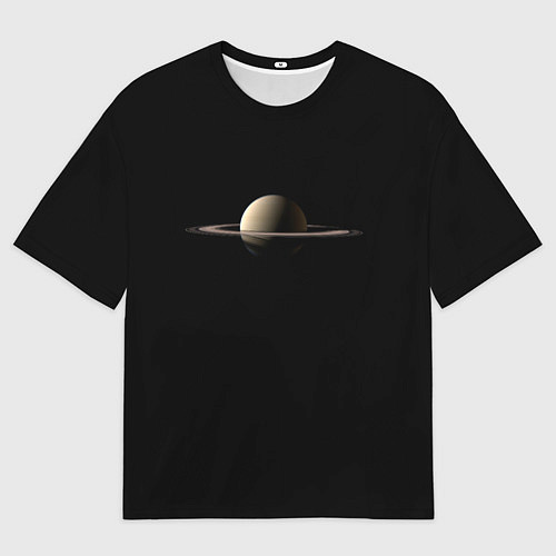 Мужская футболка оверсайз Красавец Сатурн / 3D-принт – фото 1