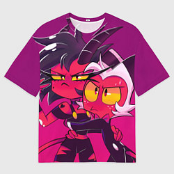 Мужская футболка оверсайз АДСКИЙ БОСС, Helluva Boss