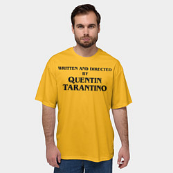 Футболка оверсайз мужская Срежиссировано Квентином Тарантино, цвет: 3D-принт — фото 2