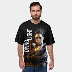 Футболка оверсайз мужская DIGHT LIGHT, ДЖЕЙД, цвет: 3D-принт — фото 2