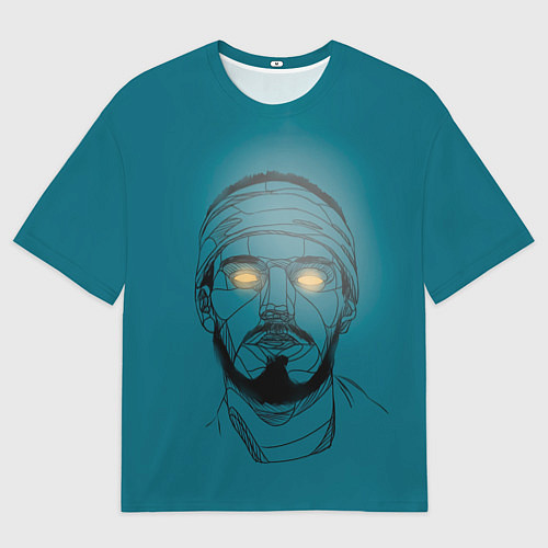 Мужская футболка оверсайз Многозаал Арт / 3D-принт – фото 1