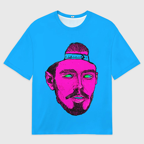 Мужская футболка оверсайз Многознаал в кепке / 3D-принт – фото 1