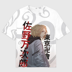 Футболка оверсайз мужская TOKYO REVENGERS MICKEY МАЙКИ ДРАКЕН ТАТУ, цвет: 3D-принт