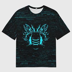 Футболка оверсайз мужская DEAD SPACE АЙЗЕК КЛАРК НЕОН МЁРТВЫЙ КОСМОС, цвет: 3D-принт