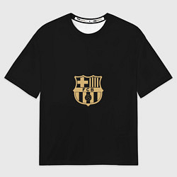 Футболка оверсайз мужская Golden Barca, цвет: 3D-принт