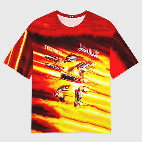 Мужская футболка оверсайз Firepower - Judas Priest / 3D-принт – фото 1