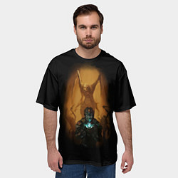 Футболка оверсайз мужская Necromorph, цвет: 3D-принт — фото 2