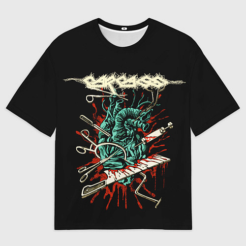 Мужская футболка оверсайз Carcass / 3D-принт – фото 1