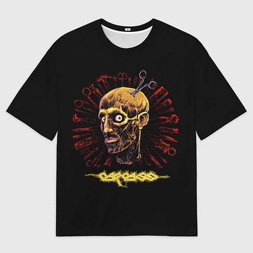 Мужская футболка оверсайз Carcass, Necroticism / 3D-принт – фото 1