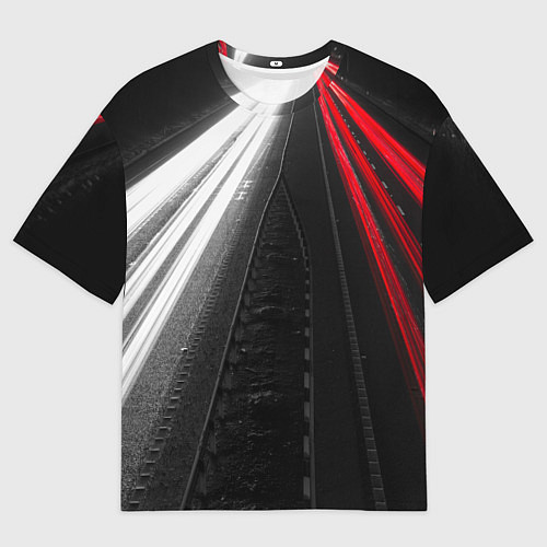 Мужская футболка оверсайз Unlimited Highway / 3D-принт – фото 1