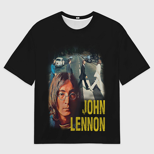 Мужская футболка оверсайз The Beatles John Lennon / 3D-принт – фото 1