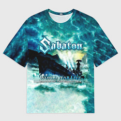 Мужская футболка оверсайз World War Live: Battle of the Baltic Sea - Sabaton