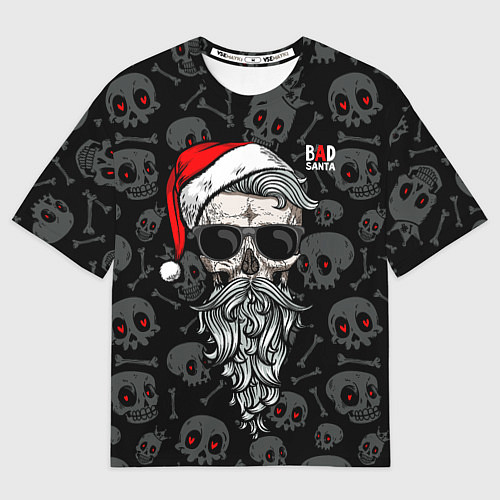 Мужская футболка оверсайз Santa from Hell / 3D-принт – фото 1