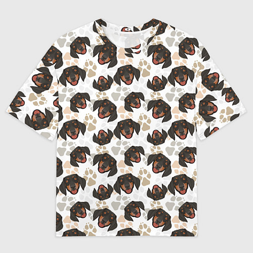 Мужская футболка оверсайз Такса Dachshund Dog / 3D-принт – фото 1