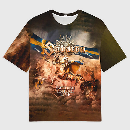 Мужская футболка оверсайз Swedish Empire Live - Sabaton / 3D-принт – фото 1