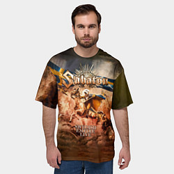 Футболка оверсайз мужская Swedish Empire Live - Sabaton, цвет: 3D-принт — фото 2