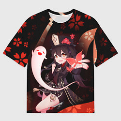 Футболка оверсайз мужская УЛЬТ ХУ ТАО HU TAO, цвет: 3D-принт