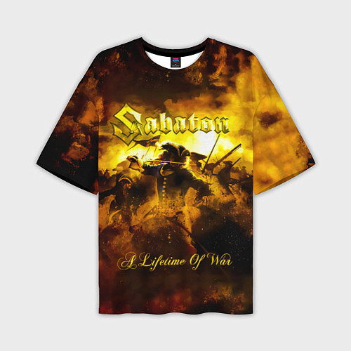 Мужская футболка оверсайз A Lifetime of War - Sabaton / 3D-принт – фото 1