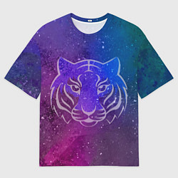Мужская футболка оверсайз Космический тигр COSMO