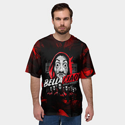 Футболка оверсайз мужская БУМАЖНЫЙ ДОМ BELLA CIAO! БЕЛЛА ЧАО, цвет: 3D-принт — фото 2