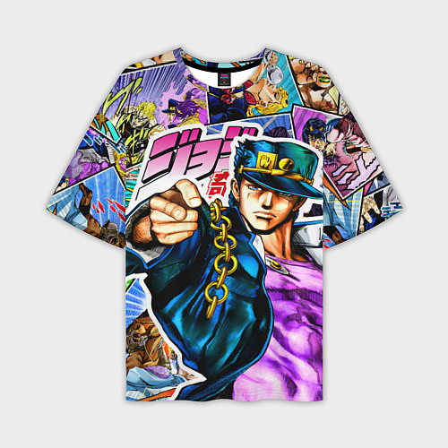 Мужская футболка оверсайз Джотаро - JoJos Bizarre Adventure / 3D-принт – фото 1