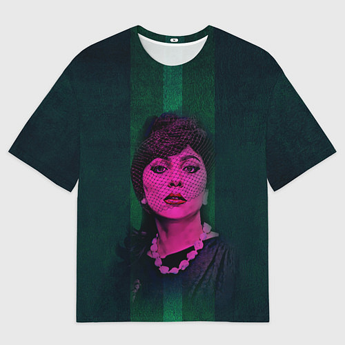 Мужская футболка оверсайз Постер Gaga / 3D-принт – фото 1