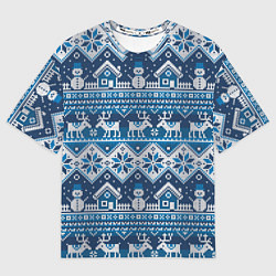 Футболка оверсайз мужская Christmas Pattern, цвет: 3D-принт