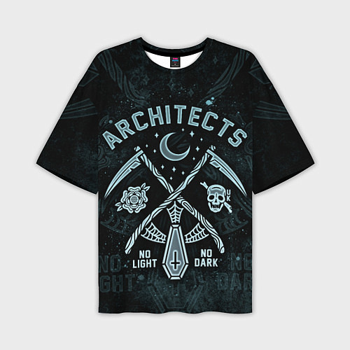 Мужская футболка оверсайз Architects, Alpha Omega / 3D-принт – фото 1