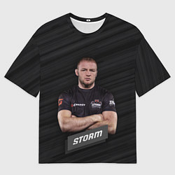 Футболка оверсайз мужская Александр Storm, цвет: 3D-принт