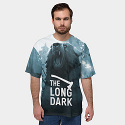 Футболка оверсайз мужская The Long Dark медведь, цвет: 3D-принт — фото 2