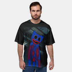 Футболка оверсайз мужская POPPY PLAYTIME - ПОППИ ПЛЕЙТАЙМ ИГРА - ХАГГИ ВАГГИ, цвет: 3D-принт — фото 2