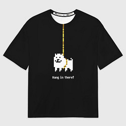 Футболка оверсайз мужская UNDERTALE DOG НА КАНАТЕ, цвет: 3D-принт