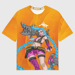 Футболка оверсайз мужская Реактивная Jinx, цвет: 3D-принт
