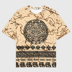 Футболка оверсайз мужская AztecsАцтеки, цвет: 3D-принт