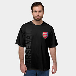 Футболка оверсайз мужская ФК Арсенал, цвет: 3D-принт — фото 2