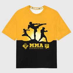 Футболка оверсайз мужская ММА Mixed Martial Arts, цвет: 3D-принт