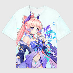 Мужская футболка оверсайз Кокоми - Геншин Импакт