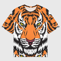 Мужская футболка оверсайз ТИГР СИМВОЛ НОВОГО ГОДА 2022 TIGER