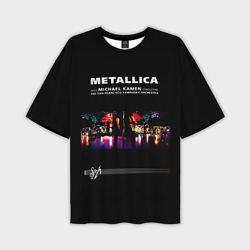 Мужская футболка оверсайз Metallica S и M / 3D-принт – фото 1