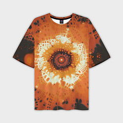 Мужская футболка оверсайз Оранжевый взрыв - коллекция Путешествие - Хуф и Ся