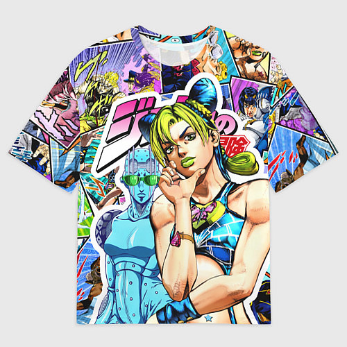 Мужская футболка оверсайз JoJos Bizarre Adventure - Джолин Кудзё / 3D-принт – фото 1