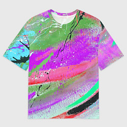Мужская футболка оверсайз Красочный взрыв