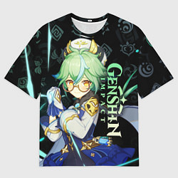 Мужская футболка оверсайз Genshin Impact - Sucrose