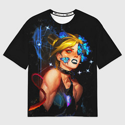 Мужская футболка оверсайз Jojo Stone Ocean Jolyne cujoh
