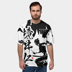 Футболка оверсайз мужская Ghost of Tsushima - Призрак Цусимы, цвет: 3D-принт — фото 2