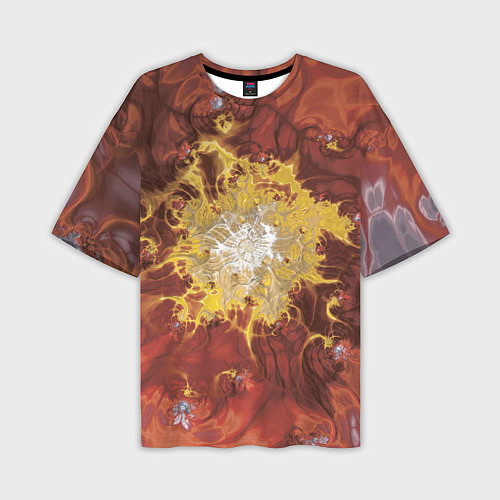 Мужская футболка оверсайз Коллекция Journey Обжигающее солнце 396-134 / 3D-принт – фото 1