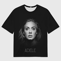 Мужская футболка оверсайз Портрет Адель